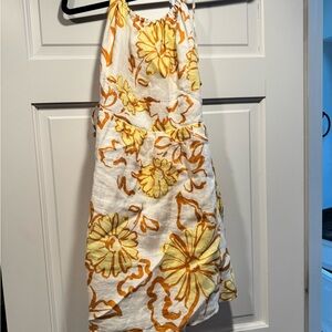 Floral Yellow and White Sundress